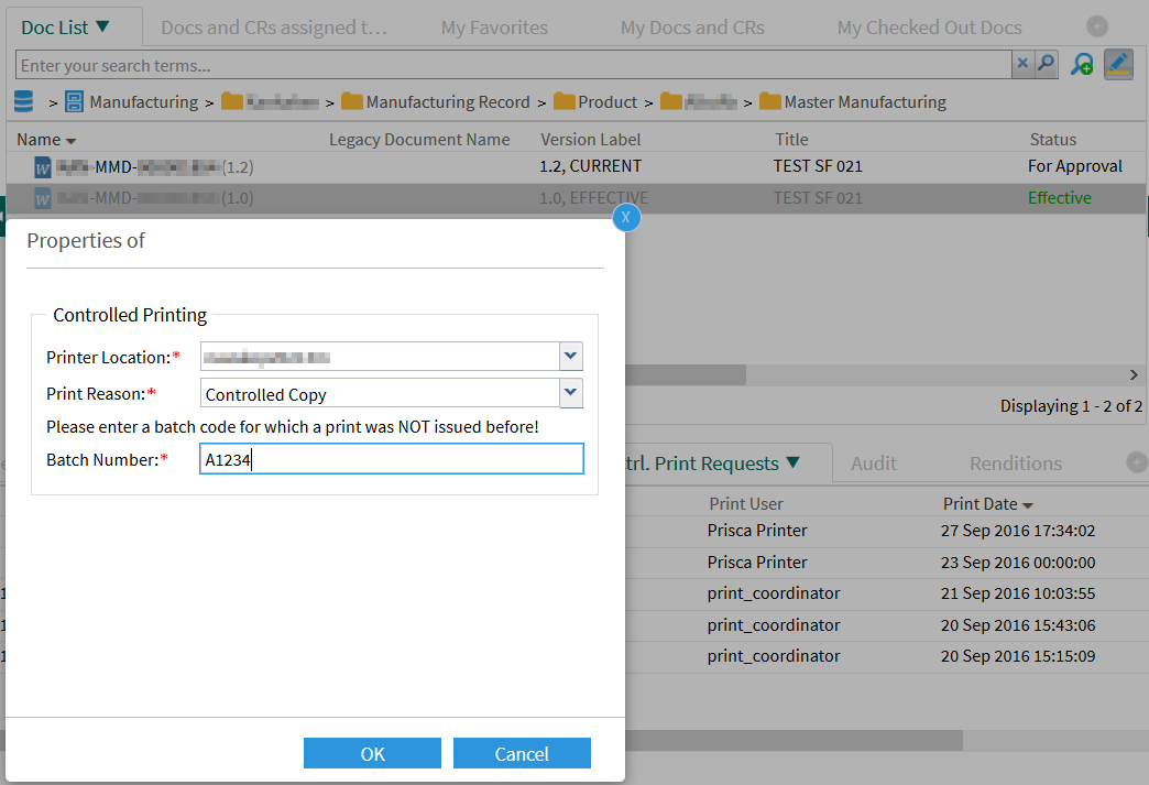 A Contribution to Controlled Printing Special use cases based on